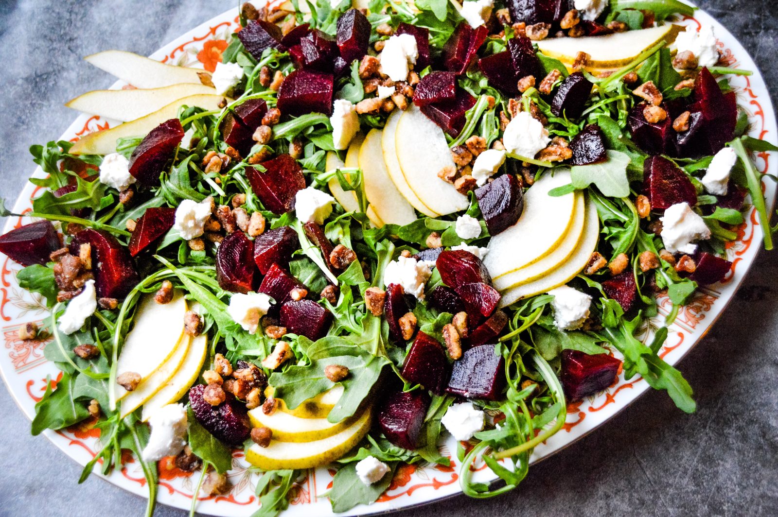 beet and goat cheese salad