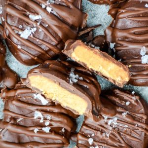 Healthy Peanut Butter Filled Chocolate Eggs