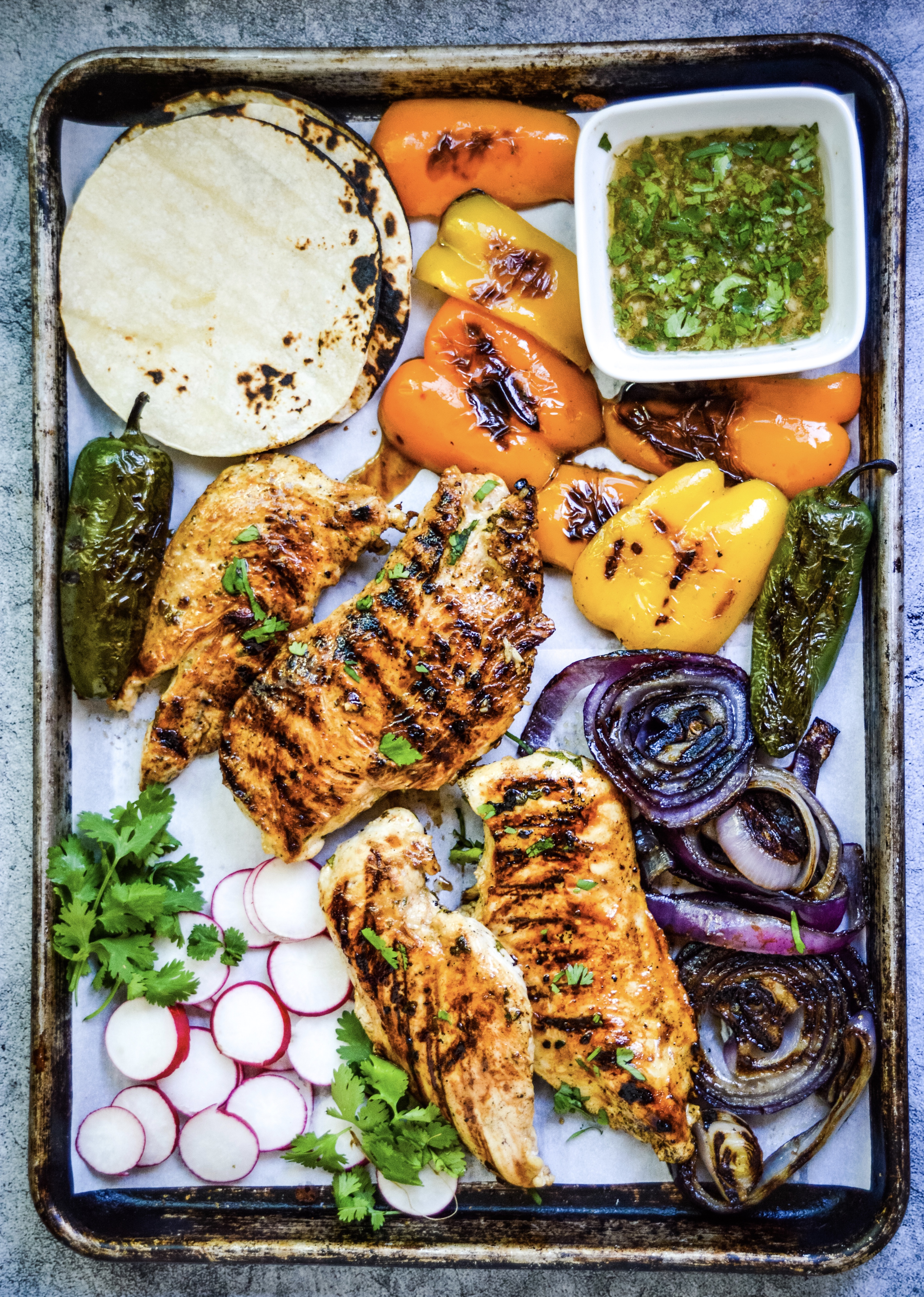 Grilled Chicken Fajitas