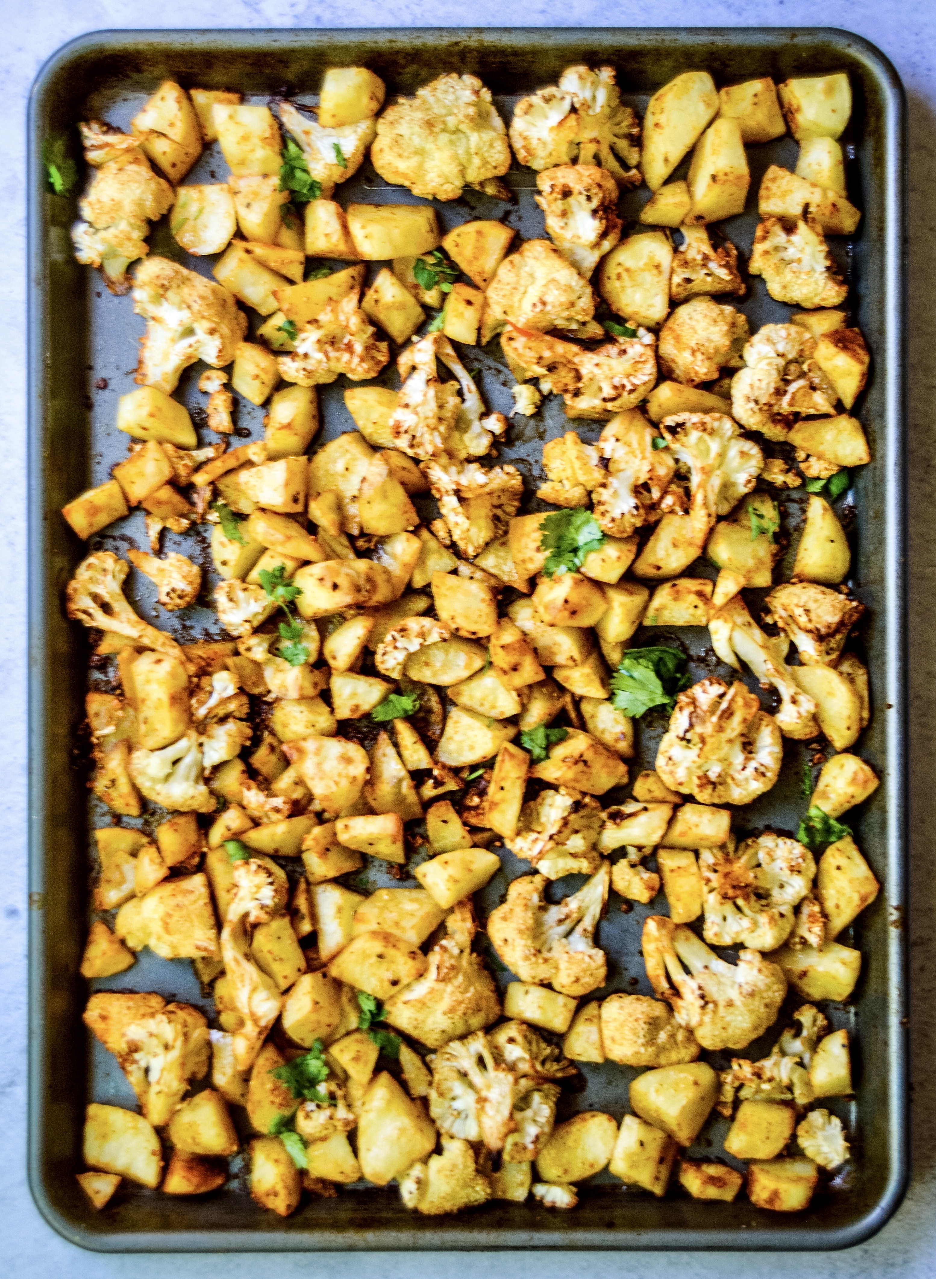 Sheet Pan Taco Spiced Cauliflower & Potatoes