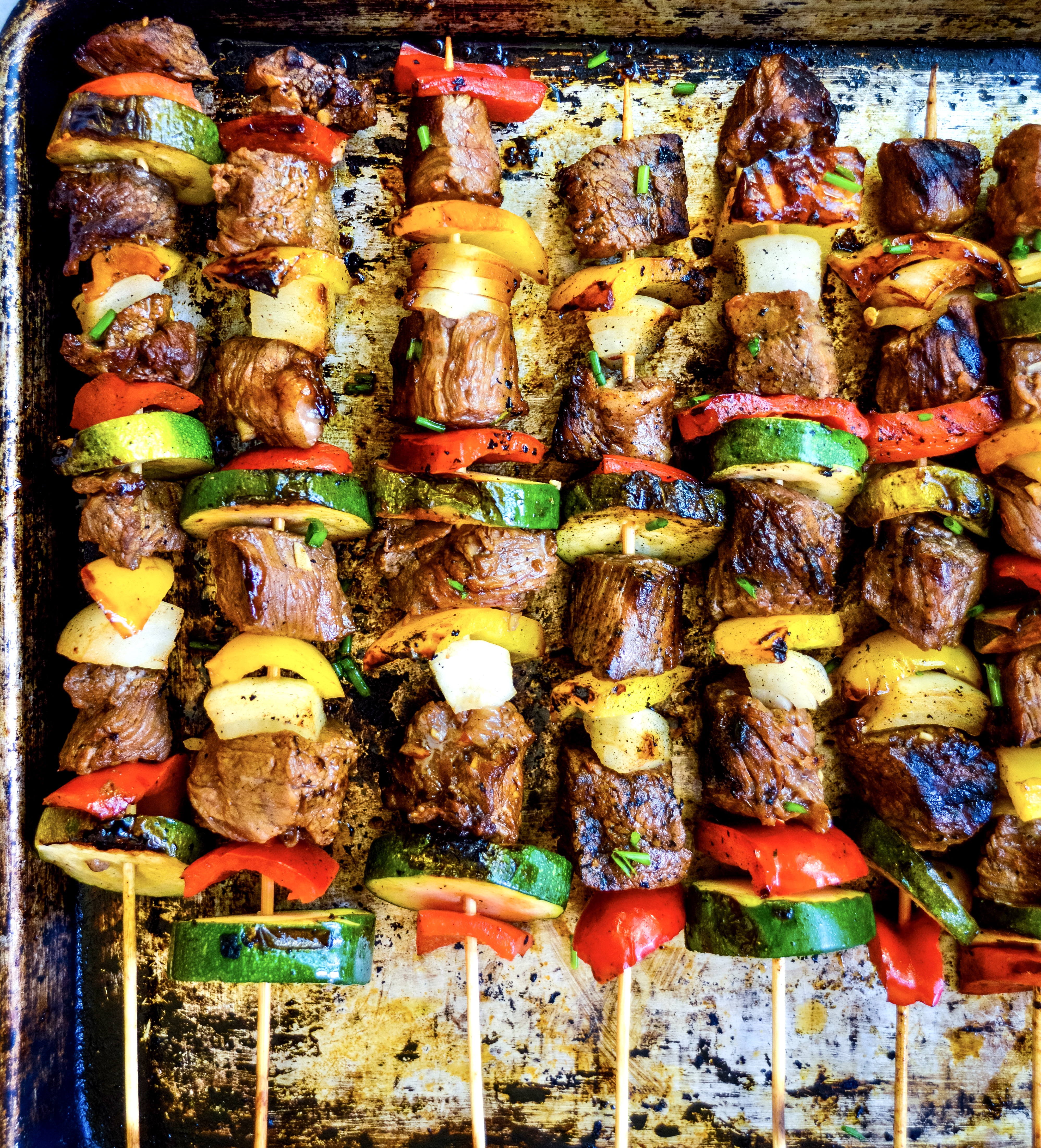Grilled Steak Kebabs