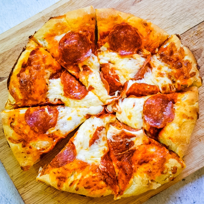 Easy Beginner Pizza Dough {made in food processor}