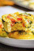 Roasted Red Pepper & Spinach Egg Cups