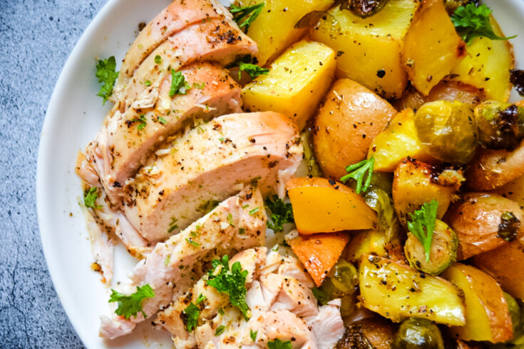 One Pan Roasted Chicken and Potatoes