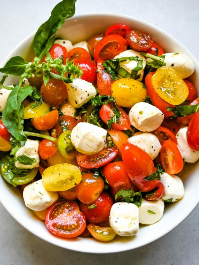 How to Make Cherry Tomato Caprese Salad