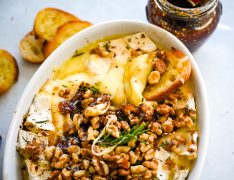 honey baked brie with fig preserves