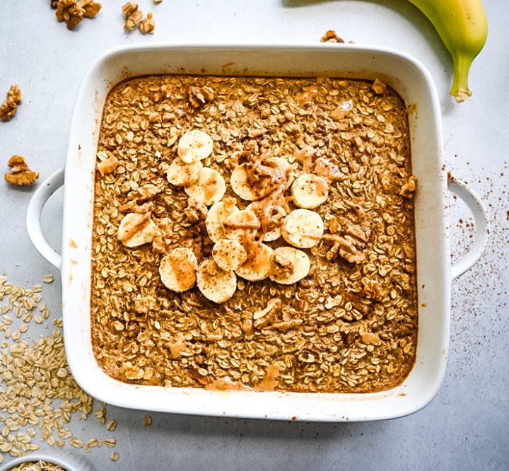 Banana Bread Baked Oatmeal