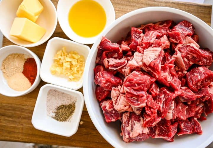 steak and potato ingredients