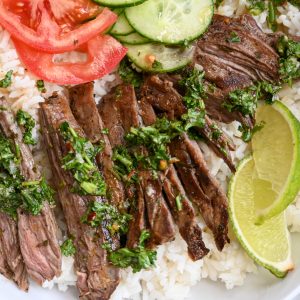 Skirt Steak Chimichurri Bowl (25 Minutes, High-Protein, Easy)