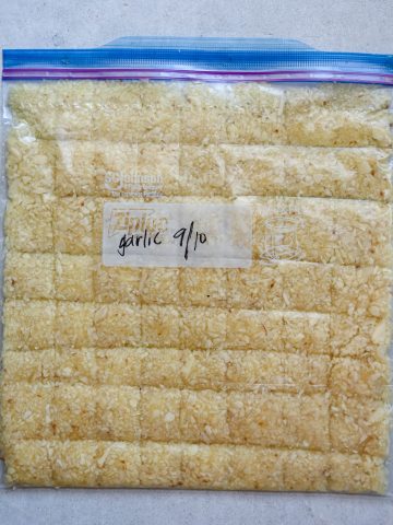 how to store and freeze garlic
