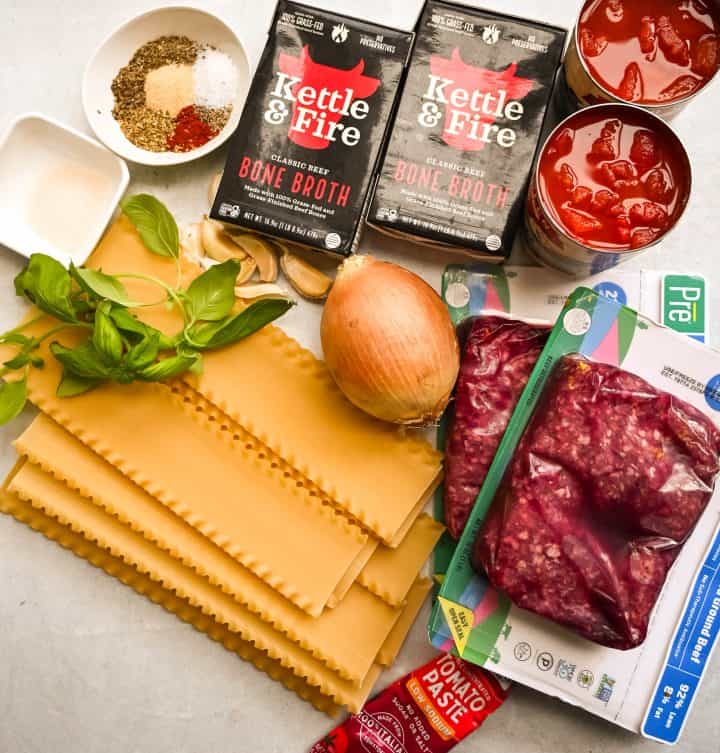 Lasagna Soup Ingredients