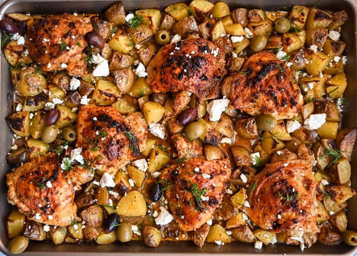 Greek Sheet Pan Chicken (One Pan, 45 Minutes, Zero Complaints)